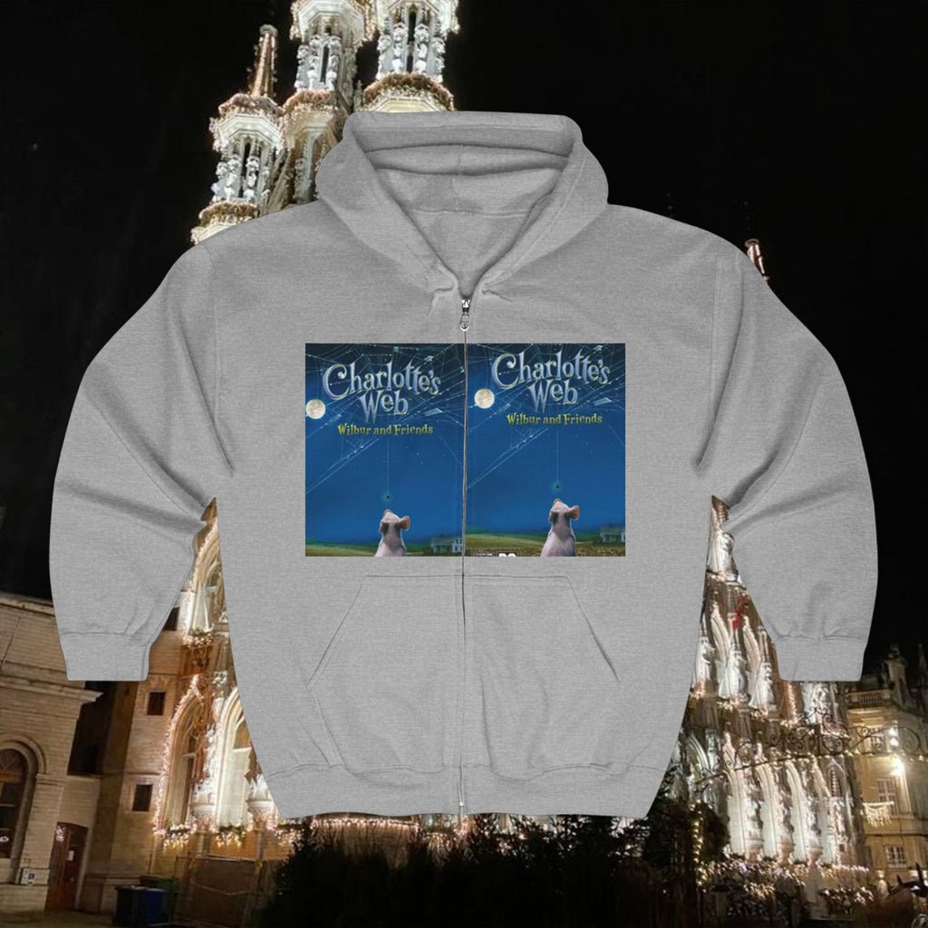 Charlotte's Web Unisex Full Zip Hoodie - Cozy Literary Apparel