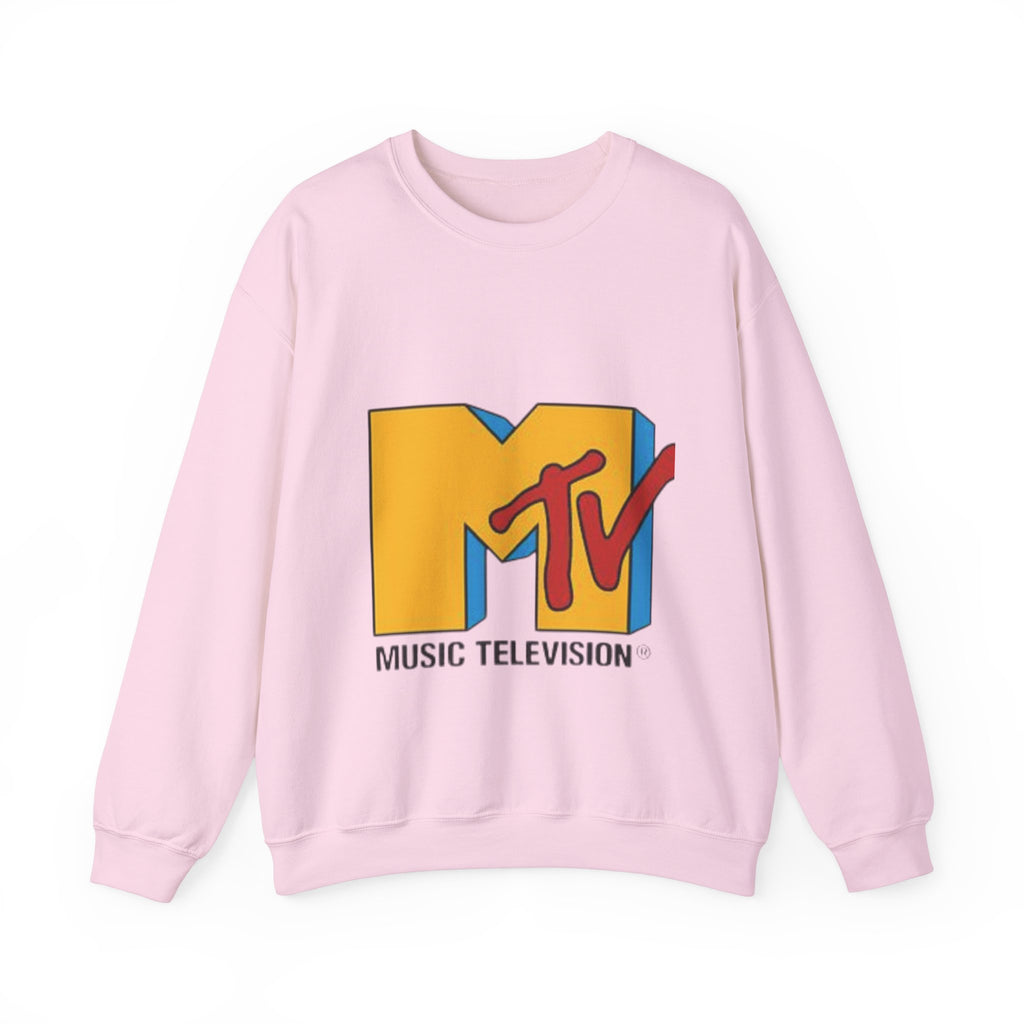 Retro MTV Logo Unisex Crewneck Sweatshirt - Casual Vintage Style