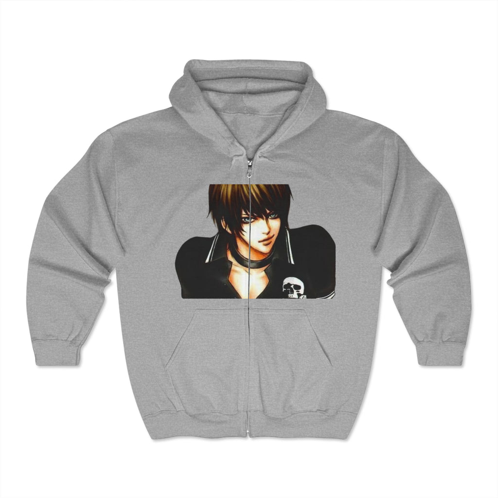 Stylish Unisex Zip-Up Hoodie with Graphic Design - Perfect for Casual Outings